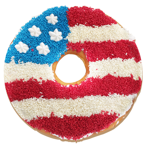 McDaffa's Seasonal Flag Donut Cake